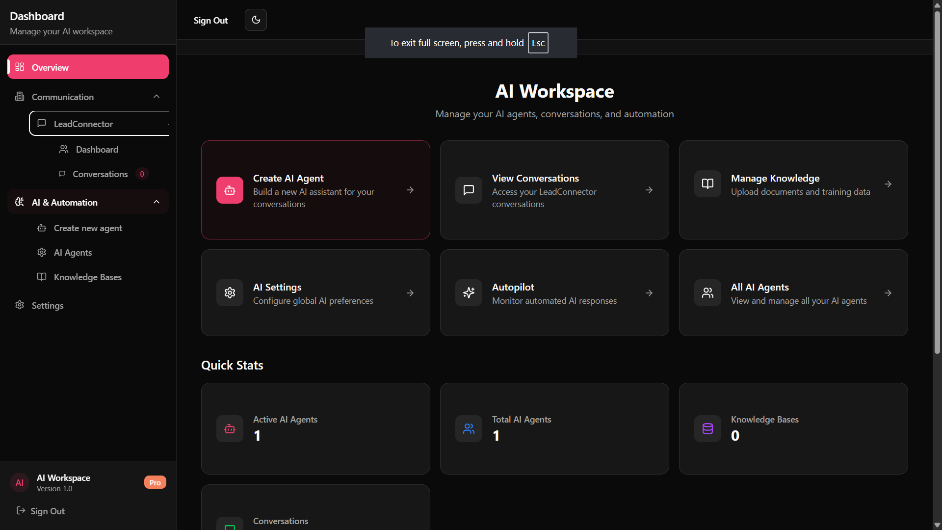 AI Communication Platform project preview